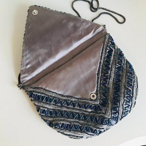 Le Regale Vintage Beaded shoulder bag Evening Purse - Picture 3 of 6